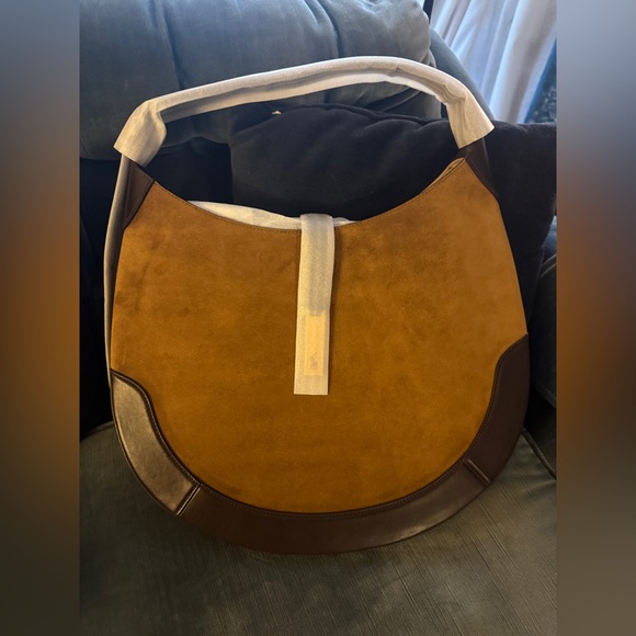Polo ID Suede Large Shoulder Bag - Picture 12 of 15